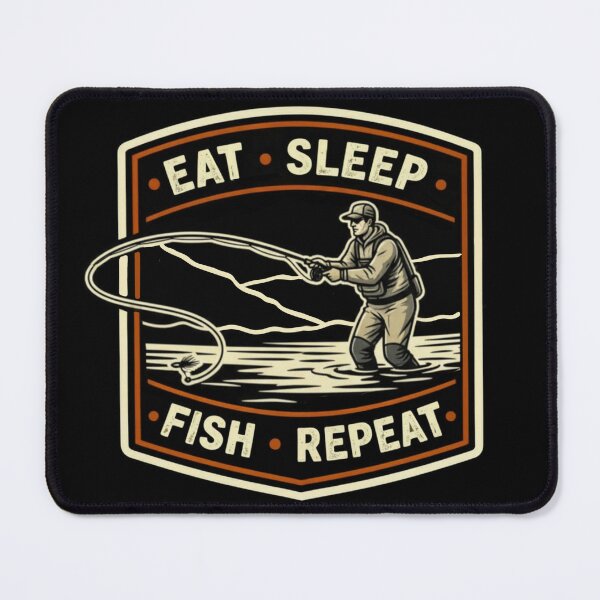 Item preview, Retro fly fishing design designed and sold by hollycooper.