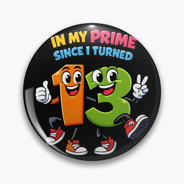 Item preview, In My Prime Since I Turned 13 Cute Math Birthday Humor Design designed and sold by TeeTimeTreasure.