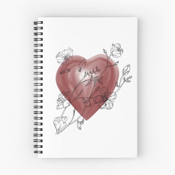 Item preview, Heart with flowers sakura designed and sold by ArtZole.