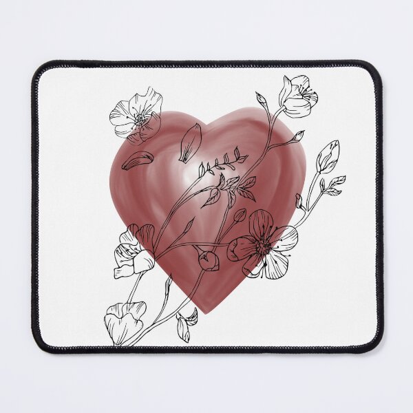 Item preview, Heart with flowers sakura designed and sold by ArtZole.