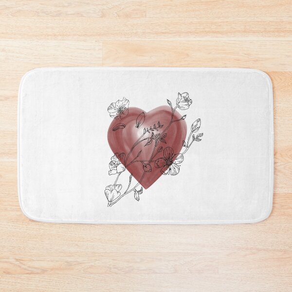 Item preview, Heart with flowers sakura designed and sold by ArtZole.