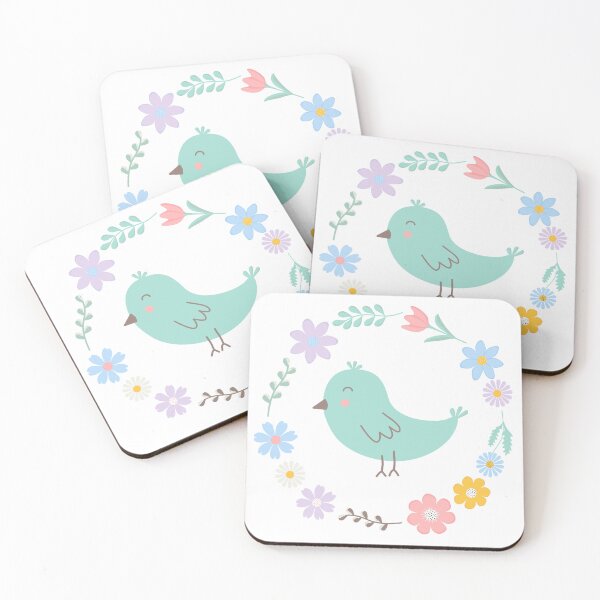 Item preview, Spring round frame with cute pastel elements designed and sold by NadiiArt.