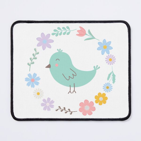 Item preview, Spring round frame with cute pastel elements designed and sold by NadiiArt.