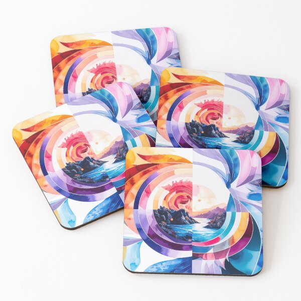 Item preview, Chromatic Window – Abstract Landscape Spiral designed and sold by NizuCaCi.