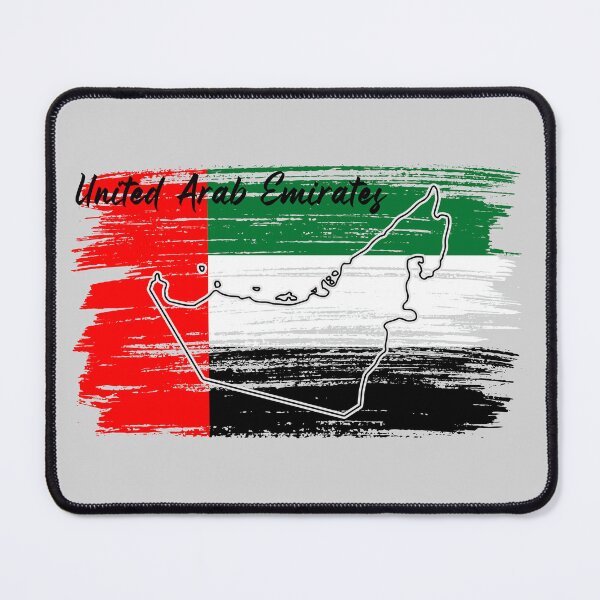 Item preview, UAE Pride, Artistic Map Brush Stroke Flag designed and sold by mashmosh.
