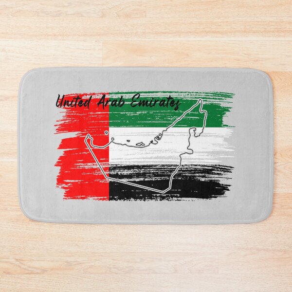 Item preview, UAE Pride, Artistic Map Brush Stroke Flag designed and sold by mashmosh.