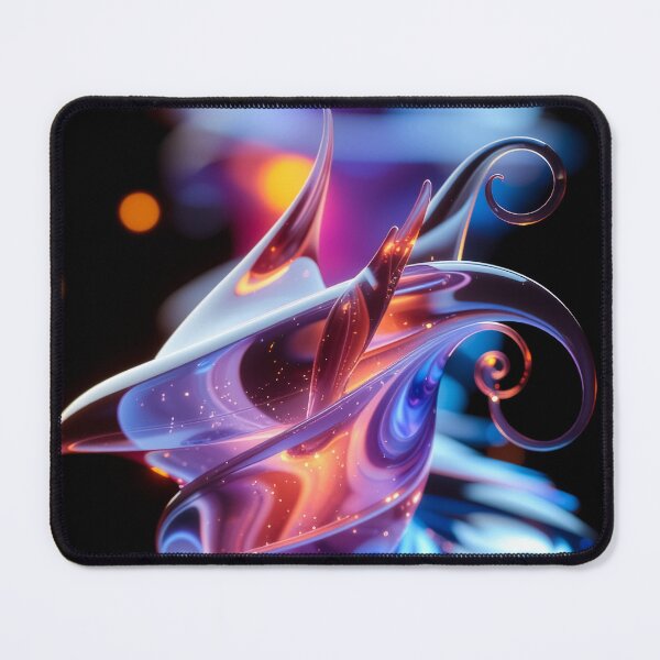 Item preview, Luminous Glass Flow – Futuristic Abstract Form designed and sold by NizuCaCi.