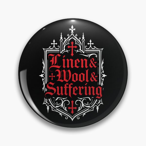 Item preview, Red Text Gothic Portal Historical Sewing Meme designed and sold by Mark4Brave.