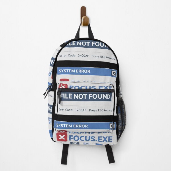 Item preview, Focus.exe File Not Found – Retro Internet Error Humor designed and sold by Mad Factory Designs.