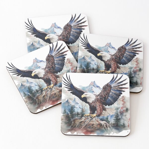 Artikelvorschau, Majestätischer Adler in Aquarell entworfen und verkauft von NDMDesignStudio.