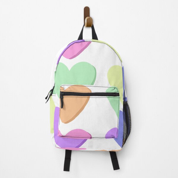 Item preview, colorful candy hearts print designed and sold by tinygrapeart.