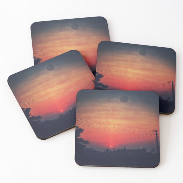 Item preview, Sunset Silhouette With Overhead Power Lines designed and sold by Dreamchaserjnr.