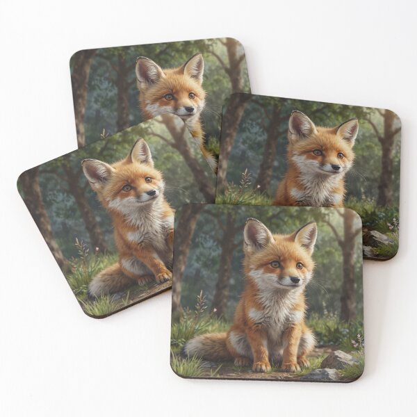 Item preview, Charming English countryside baby red fox designed and sold by hollycooper.