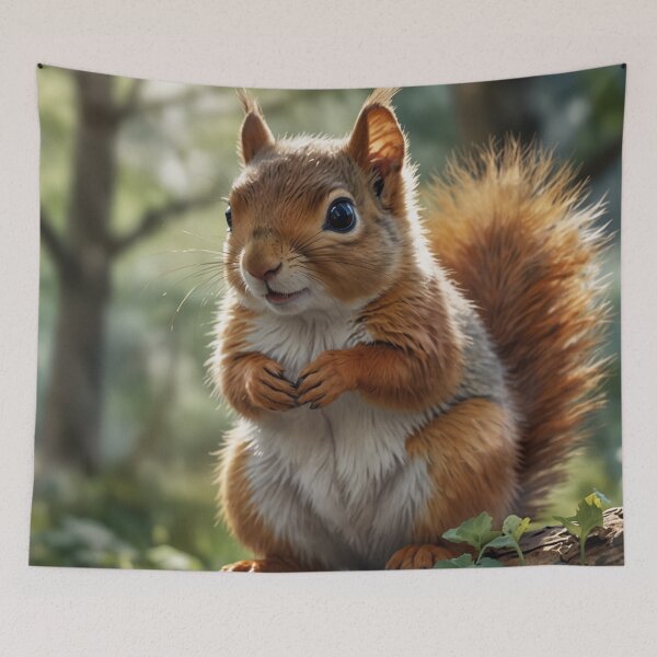 Item preview, Cute baby squirrel woodland forest designed and sold by hollycooper.
