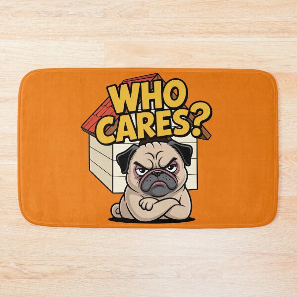 Item preview, Sarcastic Pug Who Cares designed and sold by Szpaku desart .
