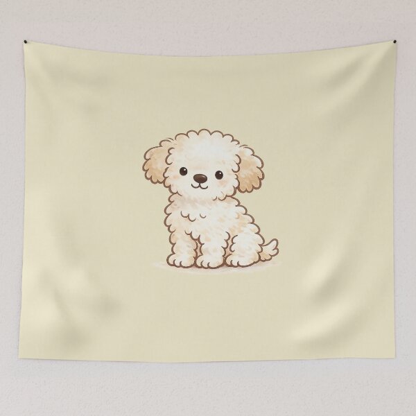 Item preview, Cute Spanish Water Dog Illustration – Minimalist Artistic Puppy Design designed and sold by DrizzyV.