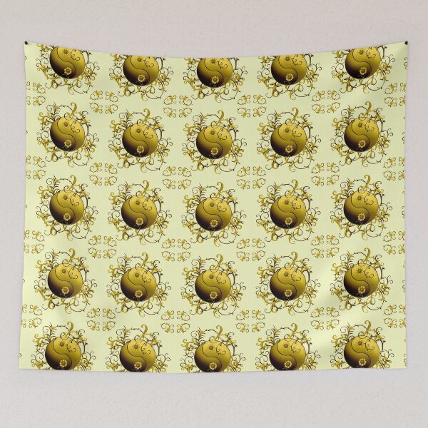 Item preview, Yellow Tribal Yin Yang designed and sold by artmuvz.