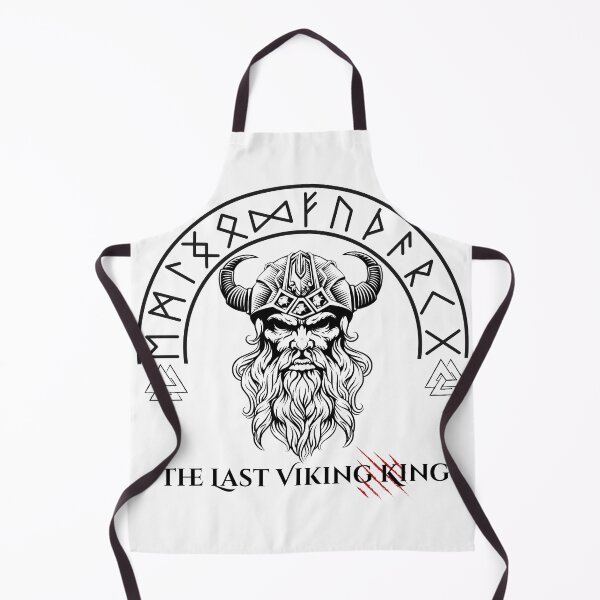Item preview, The Last Viking King - Mythical Norse Warrior with Red Claw Scratches designed and sold by Ink & Soul.