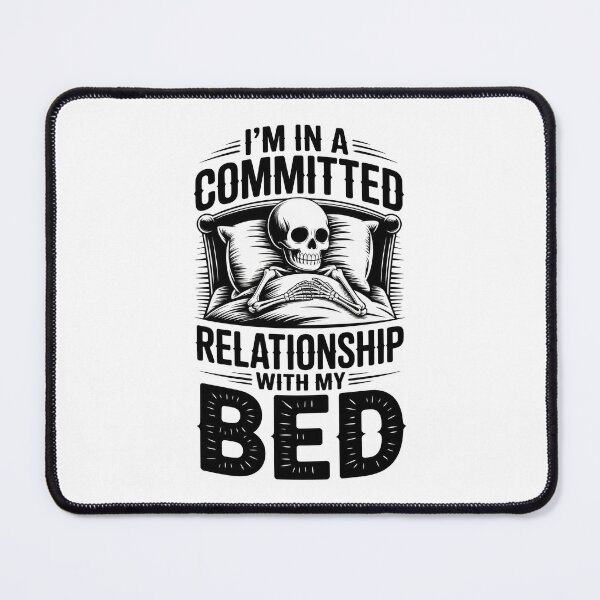 Item preview, Committed Relationship Bed Skeleton Funny Vintage designed and sold by GrafTeesLab.