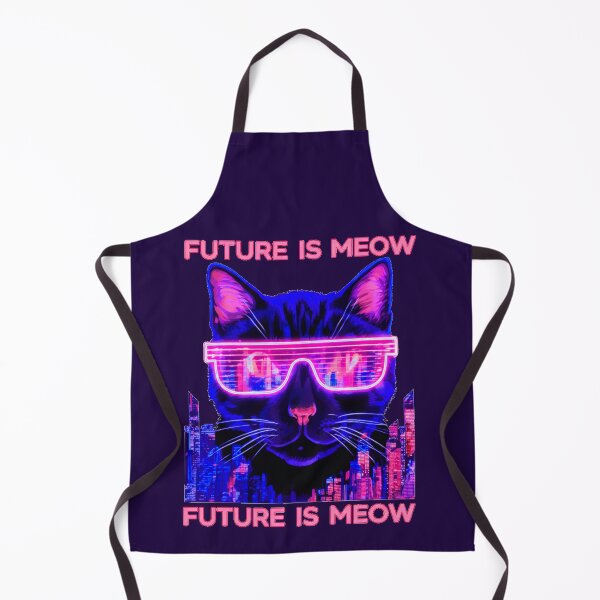 Artikelvorschau, Future Is Meow Cyberpunk Neon Cat Ästhetik entworfen und verkauft von Printforluck.