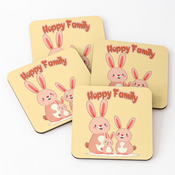 Item preview, Happy Easter Family – Cute Bunny Illustration designed and sold by Topoartispp.