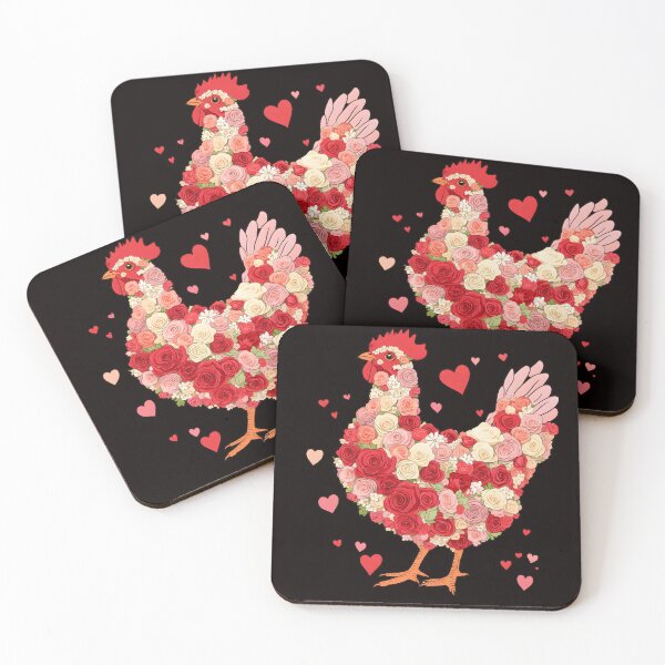 Item preview, Floral chicken valentine, Valentine chicken, valentine, Chicken Lover, Valentines Day, Chicken, Western Valentine designed and sold by DesignDenDo ⭐⭐⭐⭐⭐.