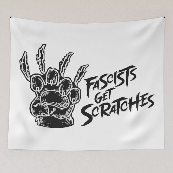 Item preview, FASCISTS GET SCRATCHES designed and sold by oddwonders.
