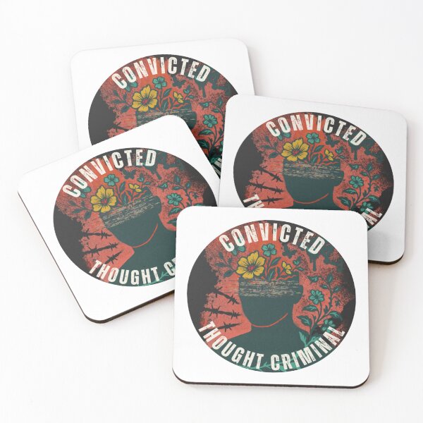 Item preview, Convicted Thought Criminal Literary Sticker designed and sold by RadicalSol.