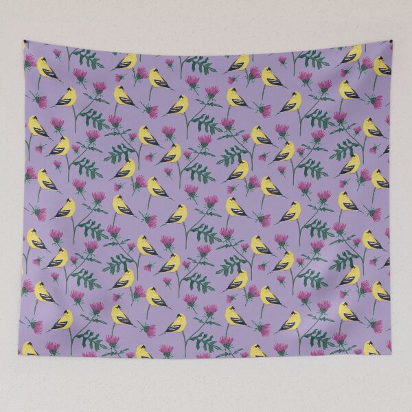 Item preview, American Goldfinch on thistle designed and sold by Peleegirl.