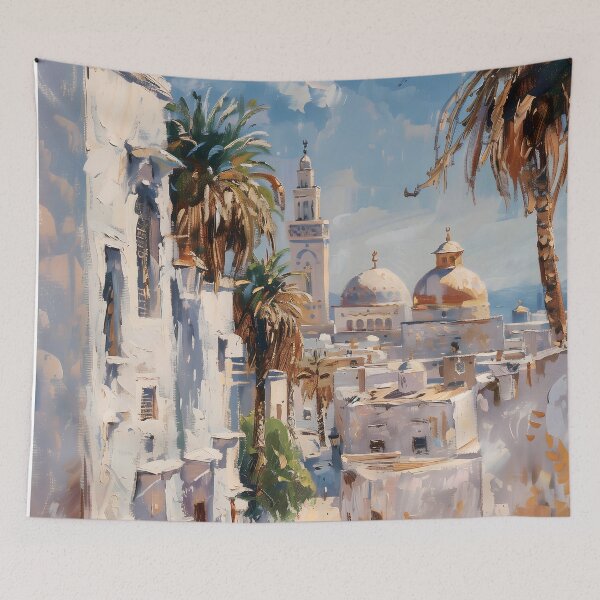 Item preview, Impressionist painting of Tunis around 1900 designed and sold by Karabooki.