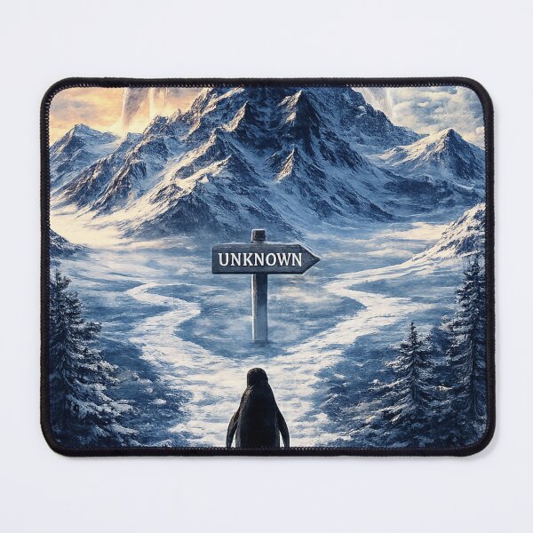 Item preview, The Path of the Unknown –Journey Beyond Fear –Penguin Journey in the Unknown designed and sold by CosmicSplendor.