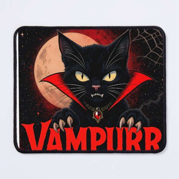 Item preview, Vampurrr Bites Again Halloween Cat Vampire designed and sold by TeeSpectrume.