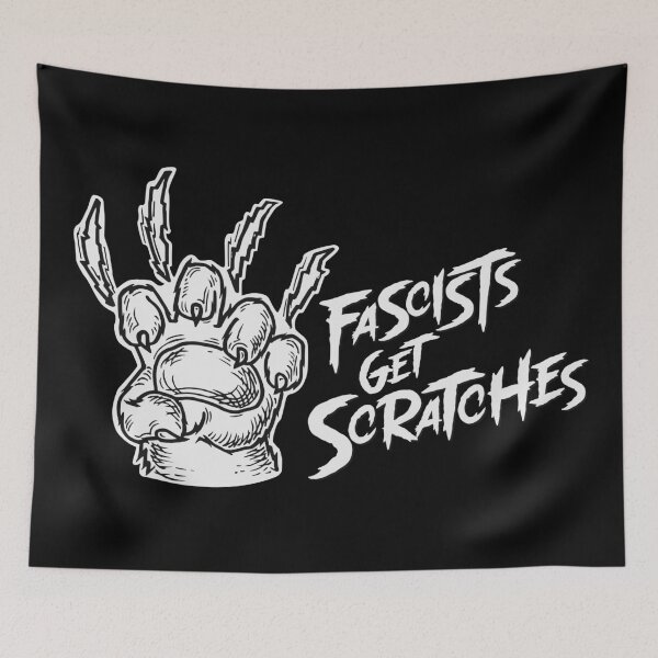 Item preview, FASCISTS GET SCRATCHES designed and sold by oddwonders.