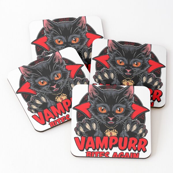Item preview, VamPurr Bites Again Cat Vampire Halloween designed and sold by TeeSpectrume.