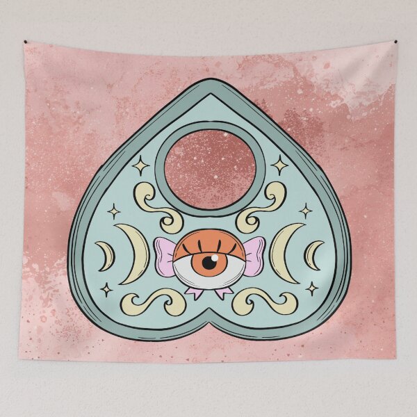Item preview, Pink Watercolor Ouija Planchette designed and sold by AnimaliaStar.