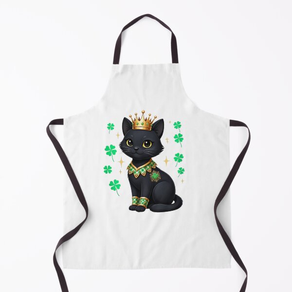 Item preview, Lucky Black Cat King Irish St Patricks Day designed and sold by salmzouriart.