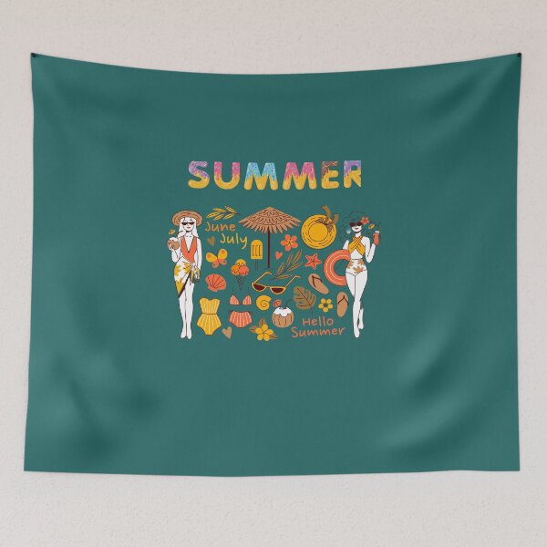 Item preview, Summer Vibes Aesthetic Collage - Retro Sun, Beach & Vacation Elements. designed and sold by PhantomArtStore.