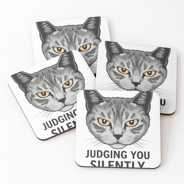 Item preview, Judging You Silently Cat Feline Lover designed and sold by Feral Feline.
