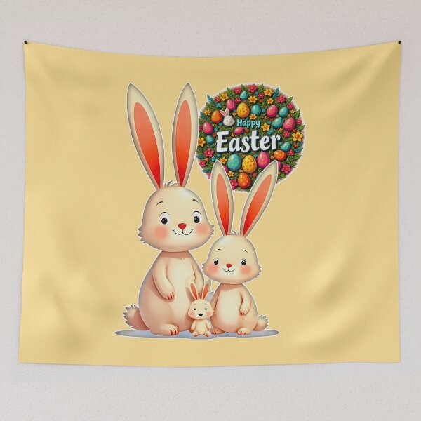 Item preview, Easter Family – Cute Bunny Celebration designed and sold by Topoartispp.