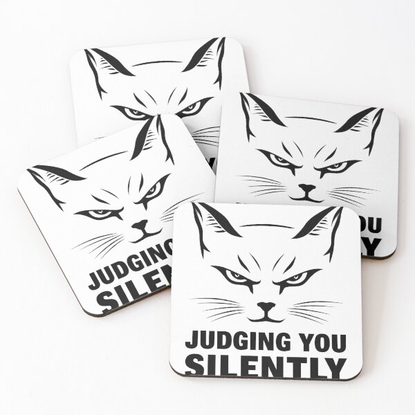 Item preview, Judging You Silently Cat Animal Lover designed and sold by Feral Feline.