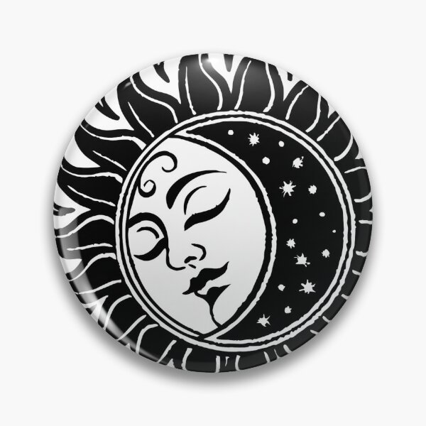 Item preview, Simple Sun and Moon with Stars designed and sold by AnimaliaStar.