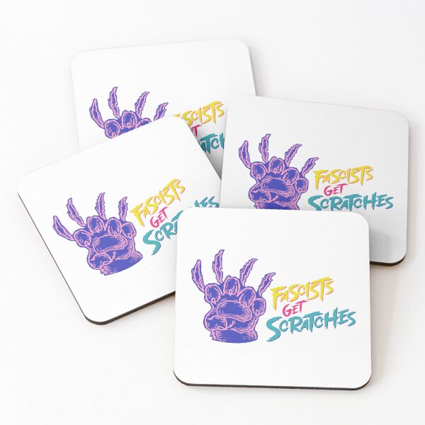 Item preview, FASCISTS GET SCRATCHES designed and sold by oddwonders.