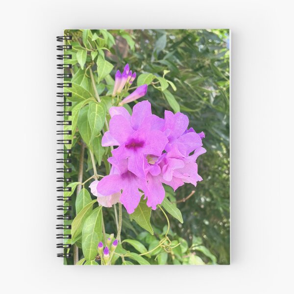 Item preview, Violet Trumpet Vine Flower on Lush Green Climber designed and sold by Be Captured by Brittany Emma.
