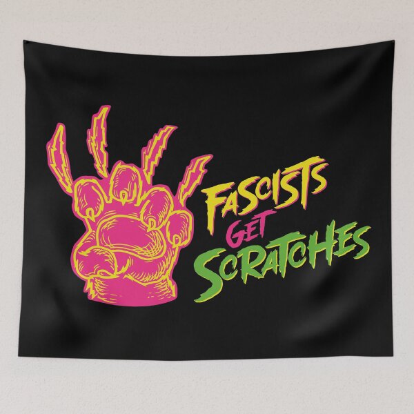 Item preview, FASCISTS GET SCRATCHES designed and sold by oddwonders.