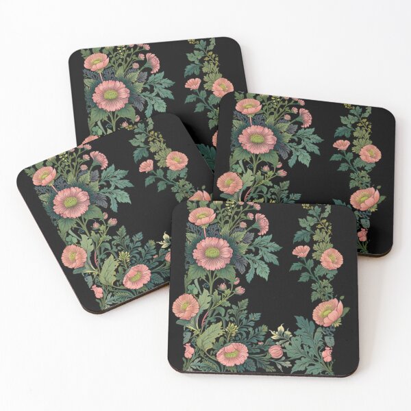 Item preview, Victorian pink floral boarder botanical  designed and sold by hollycooper.