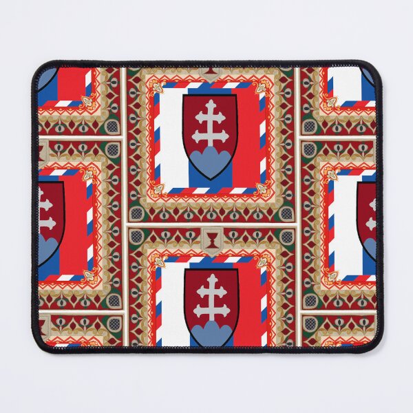 Item preview, Stylized Slovakia Flag Art | Central Europe Medievalist Symbols Union designed and sold by Based History.