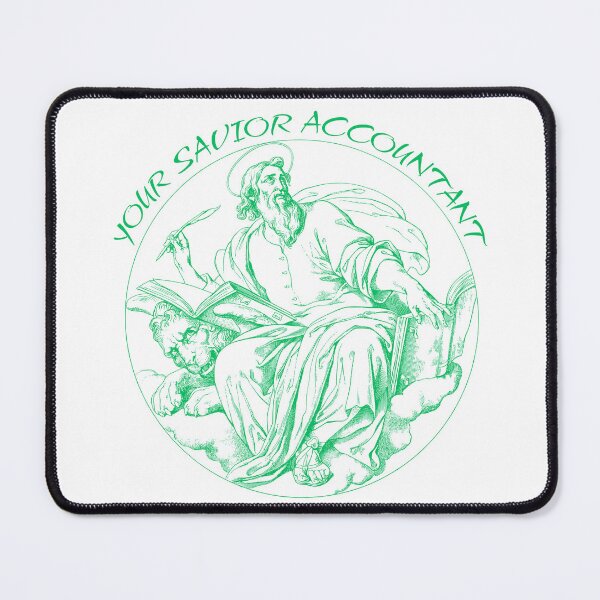 Item preview, Your Savior Accountant designed and sold by GOLDENGARDENART.