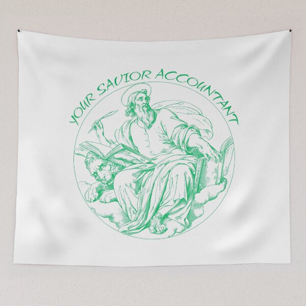 Item preview, Your Savior Accountant designed and sold by GOLDENGARDENART.