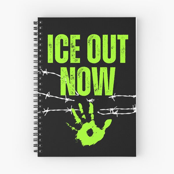 Item preview, ICE Out Now Barb Wire Resistance Protest Design designed and sold by EarthArtDesigns.