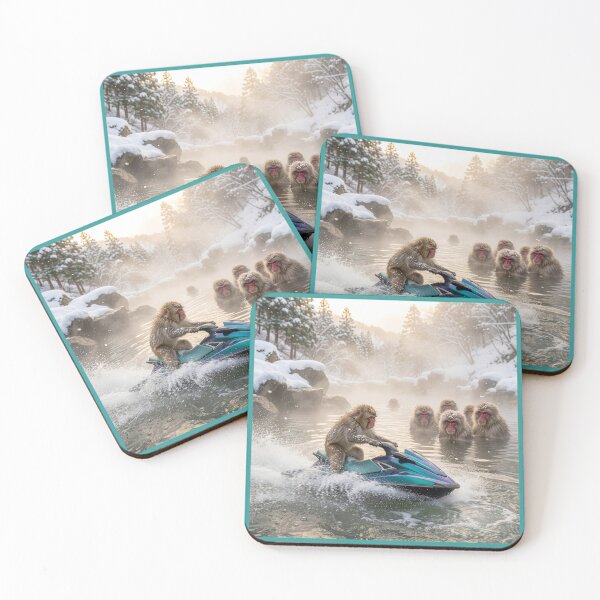Item preview, Macaque on a Personal Watercraft Draws Ire designed and sold by Tridentulus.